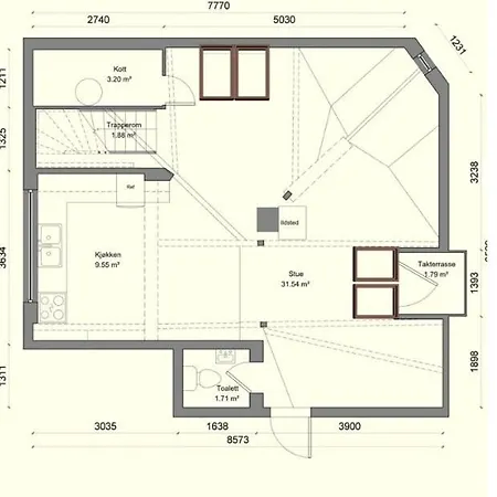 Super 2 Story Penthouse, 3 Bedroom 104m2 Апартаменты *