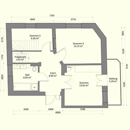 Super 2 Story Penthouse, 3 Bedroom 104m2 *