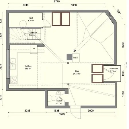Апартаменты Super 2 Story Penthouse, 3 Bedroom 104m2 Осло